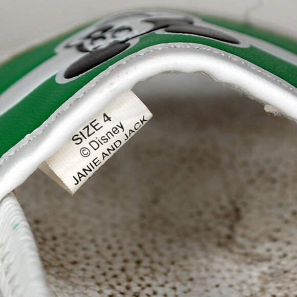 Janie & Jack X Disney Green White Mickey Mouse Sandals Designer Shoes - Picture 6 of 7